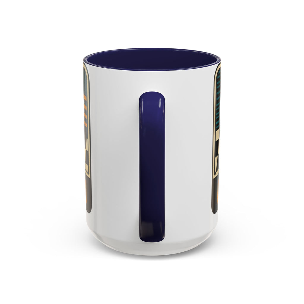 Route 66 Retro Checkerboard Coffee Mug — Vintage Road Trip 11/15oz Accent Mug