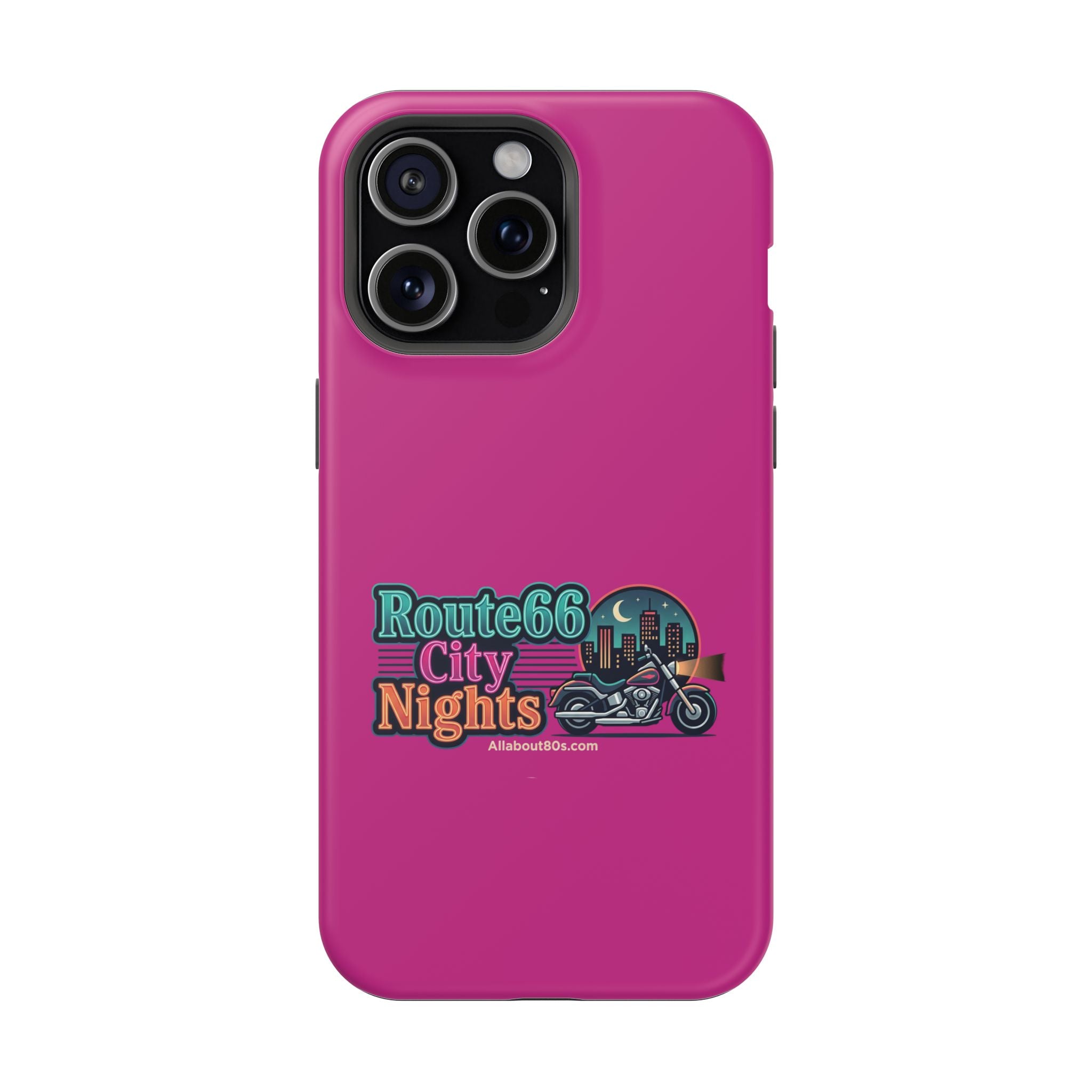 Phone Case — 'Route 66 City Nights' Magnetic Impact-Resistant Case