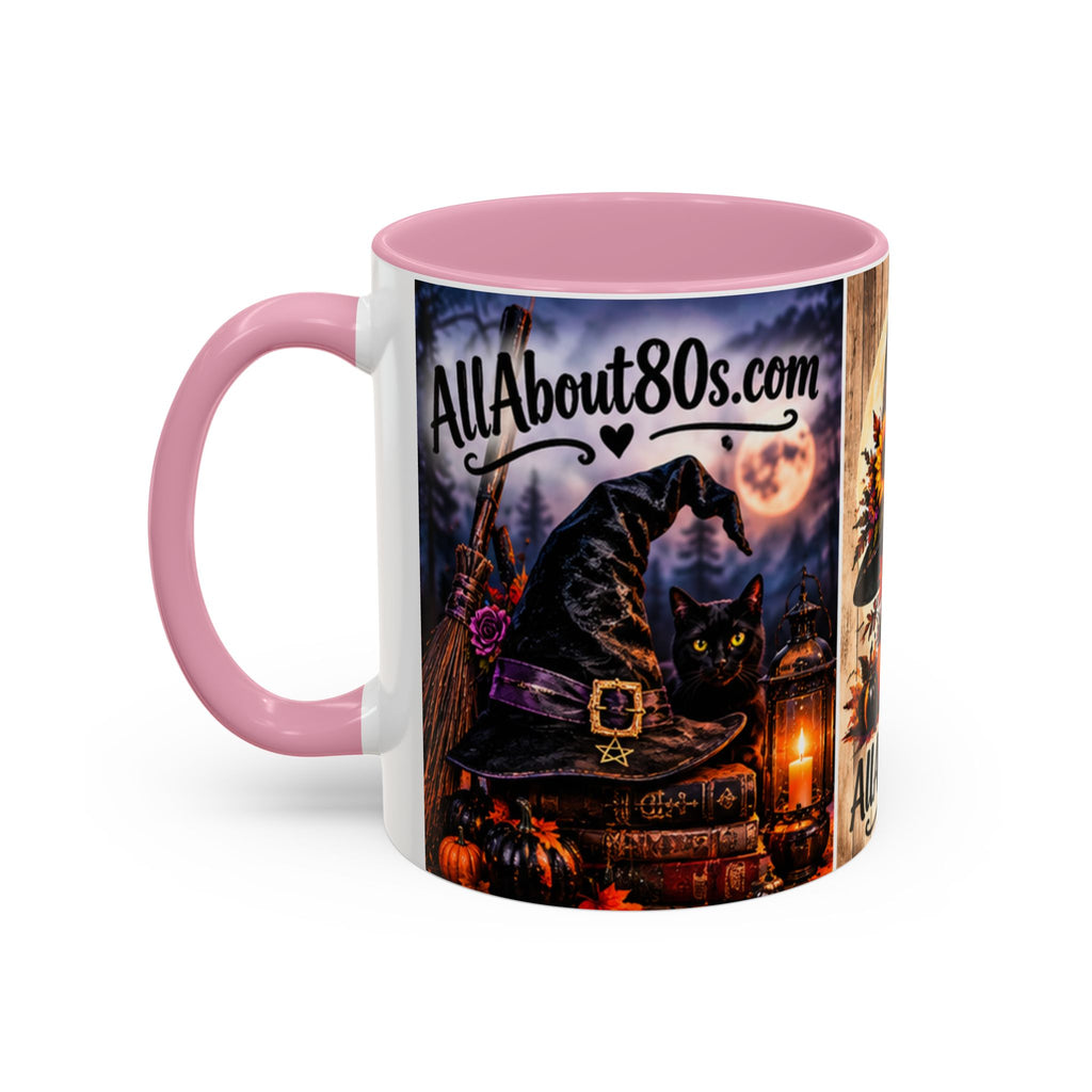 Halloween Witch Scene Coffee Mug — AllAbout80s.com Pumpkin & Moon 11oz/15oz