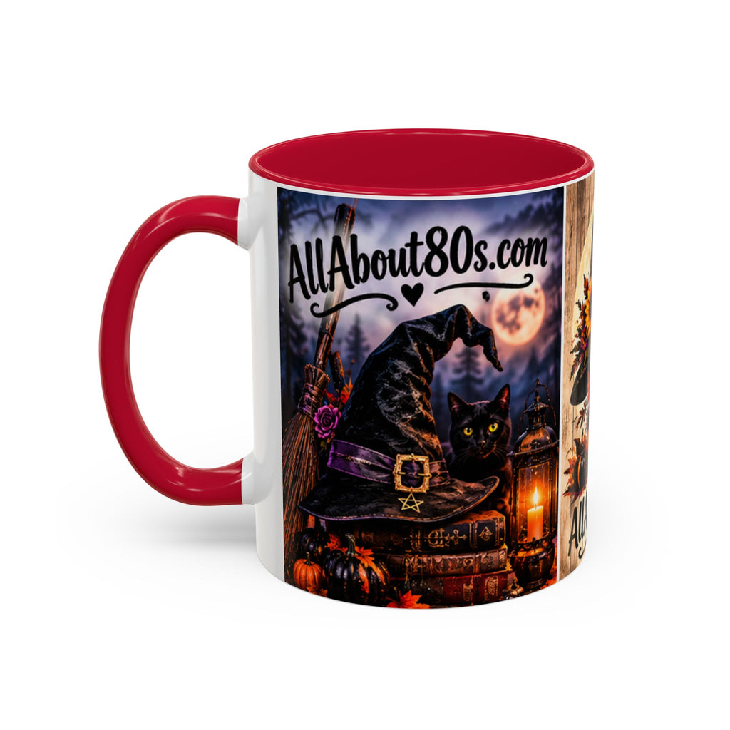 Halloween Witch Scene Coffee Mug — AllAbout80s.com Pumpkin & Moon 11oz/15oz