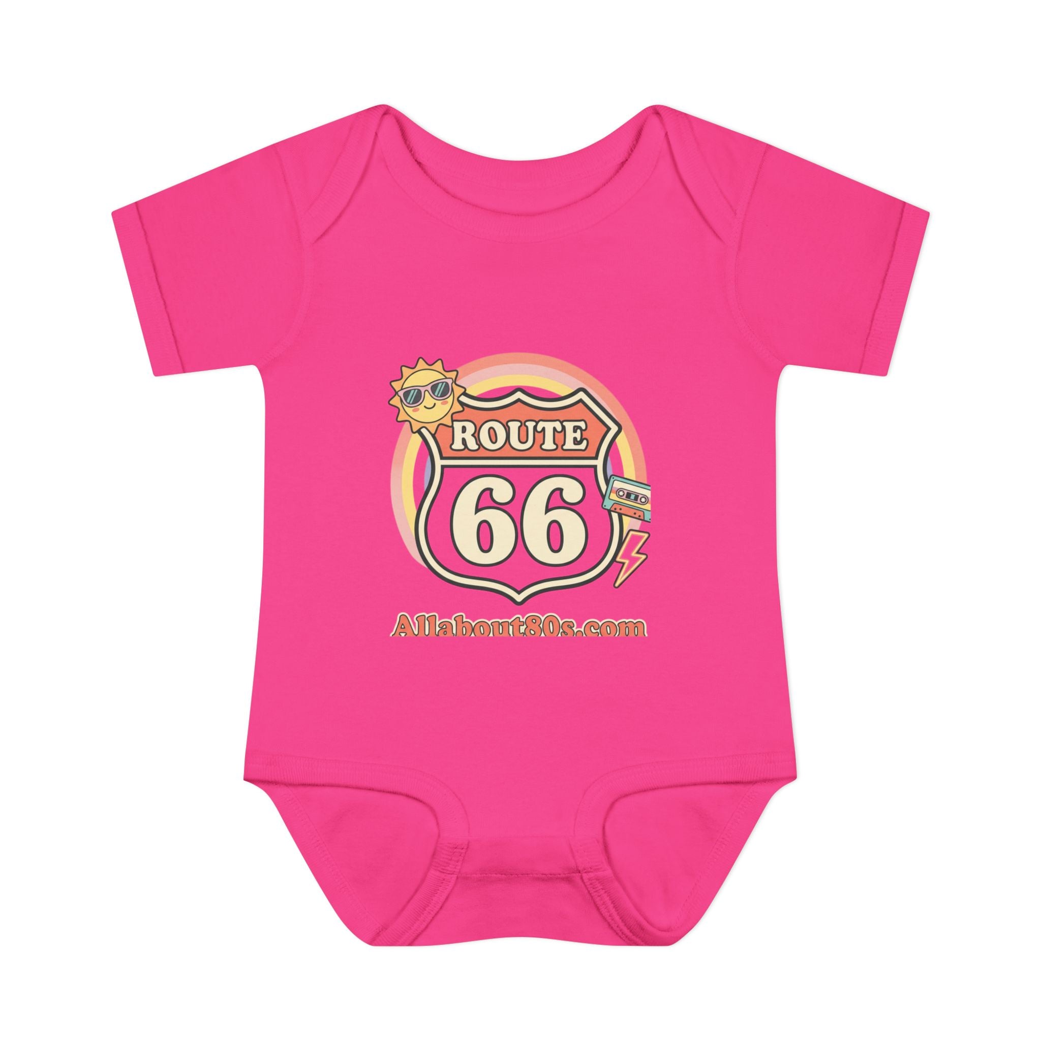 Route 66 Baby Bodysuit – Retro Travel Infant Onesie