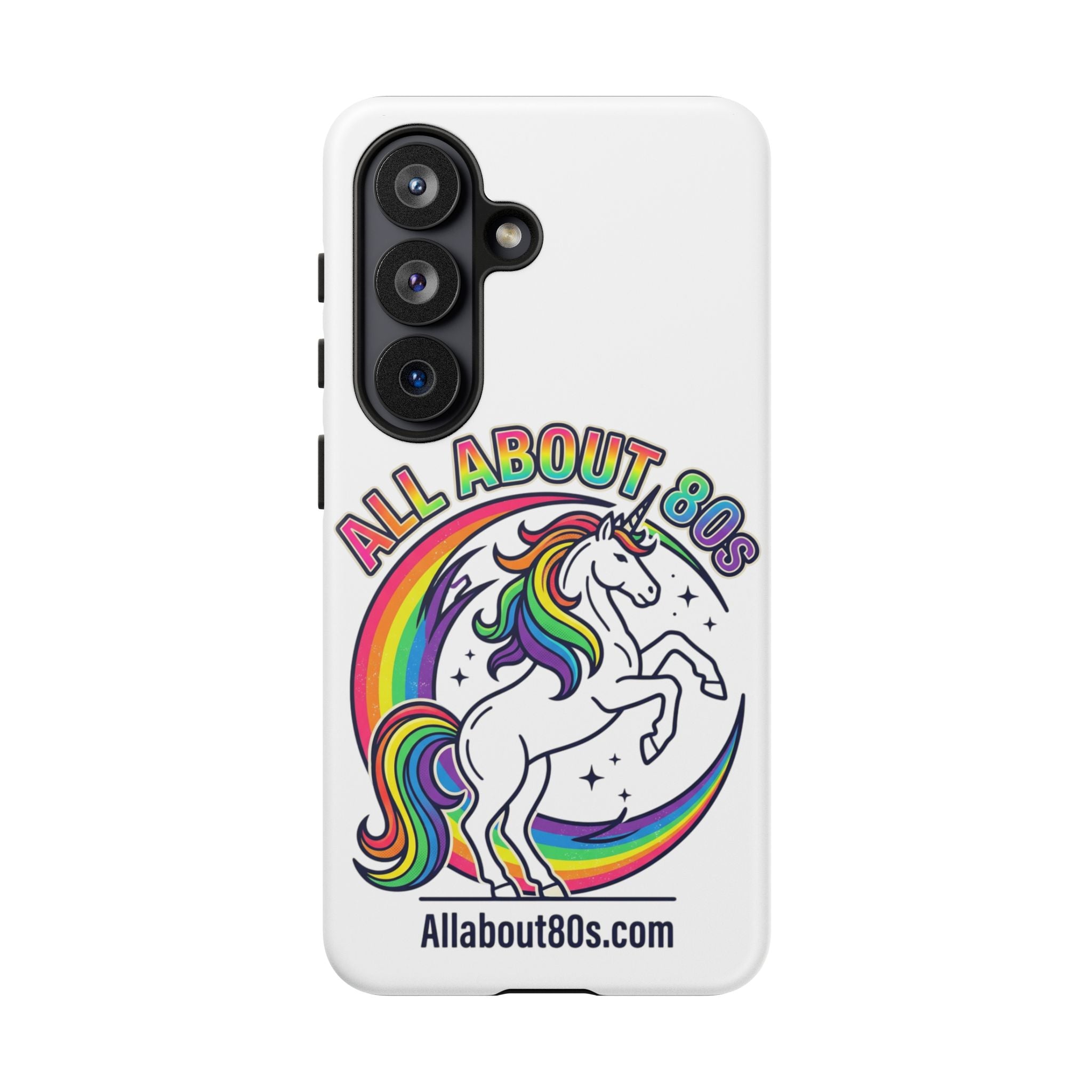 All About 80s Rainbow Unicorn Phone Case