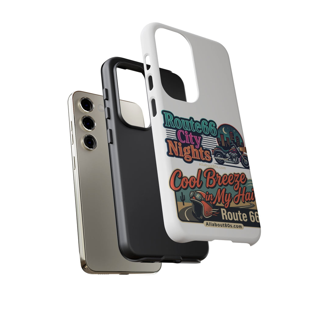 Phone Case — Route 66 City Nights Motorcycle Design
