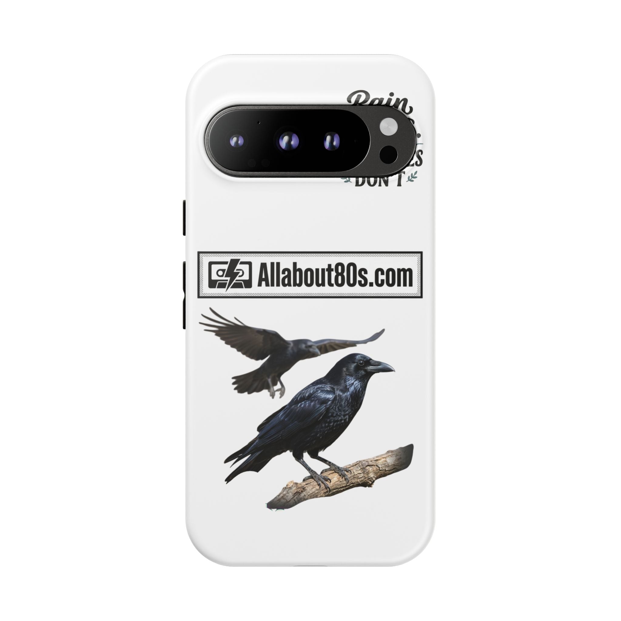 Raven Flight Phone Case — Protective iPhone Case with Black Crow Design