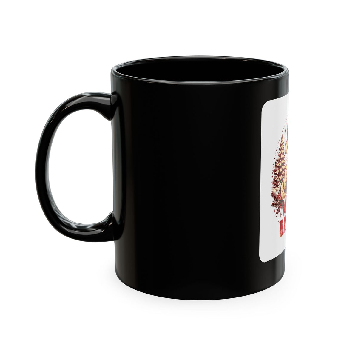 Merry & Bright AF Christmas Santa Ceramic Mug