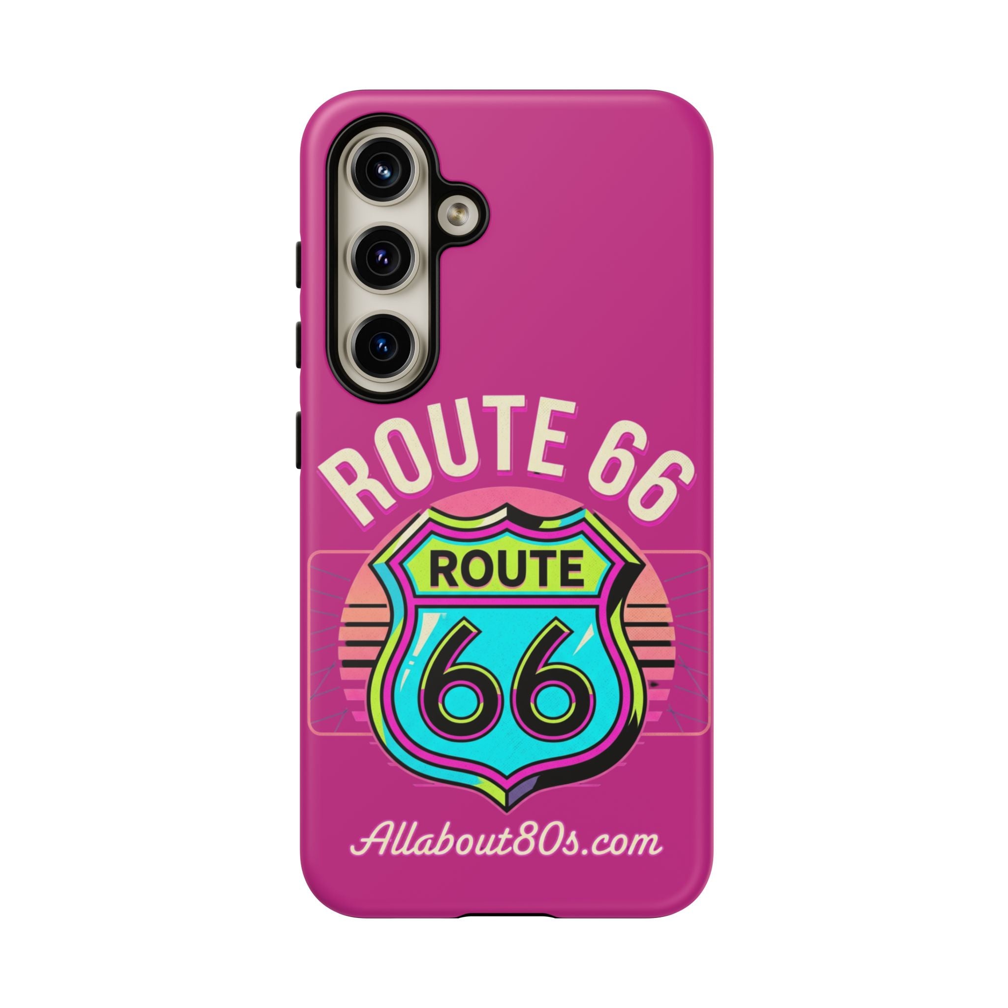 Route 66 Phone Case — Retro Neon Road Trip iPhone Cover