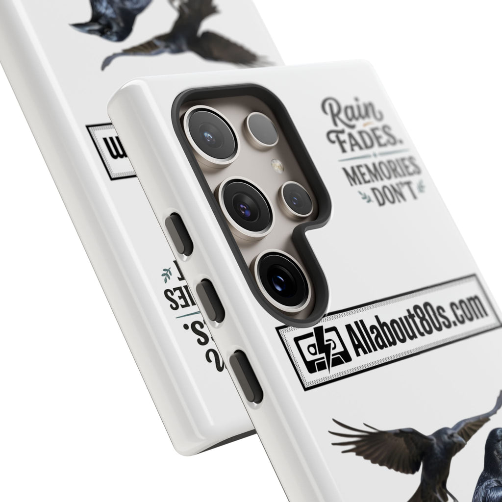 Raven Flight Phone Case — Protective iPhone Case with Black Crow Design