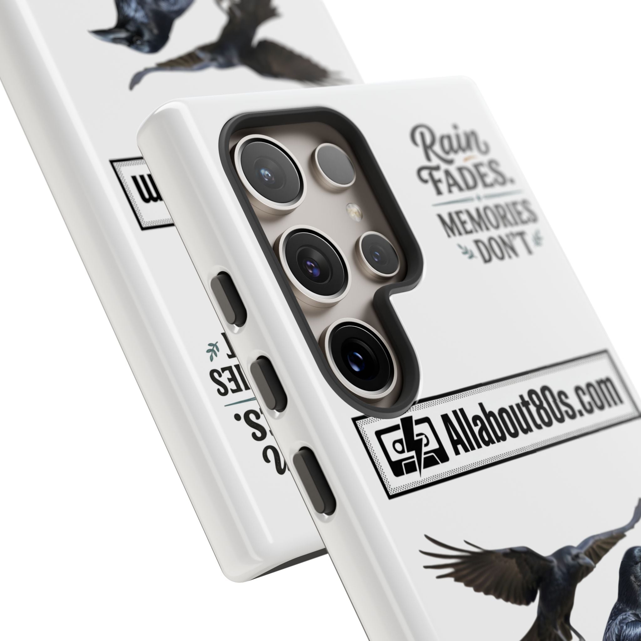 Raven Flight Phone Case — Protective iPhone Case with Black Crow Design