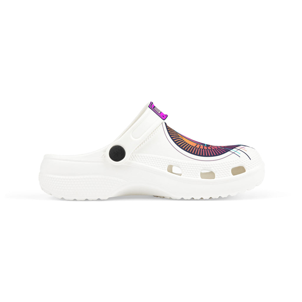 Kid's EVA Foam Clogs — Vibrant Lightning Bolt Graphic (AOP)