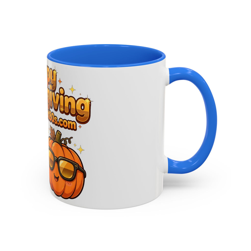 Happy Thanksgiving Pumpkin & Scarecrow Mug – Festive Fall Coffee Cup (11oz, 15oz)