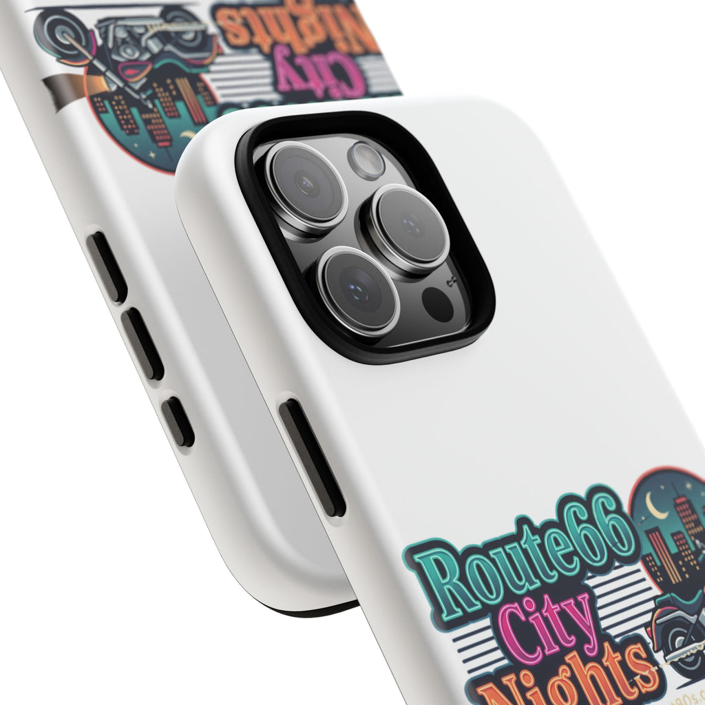 Phone Case — Route 66 City Nights Motorcycle Design