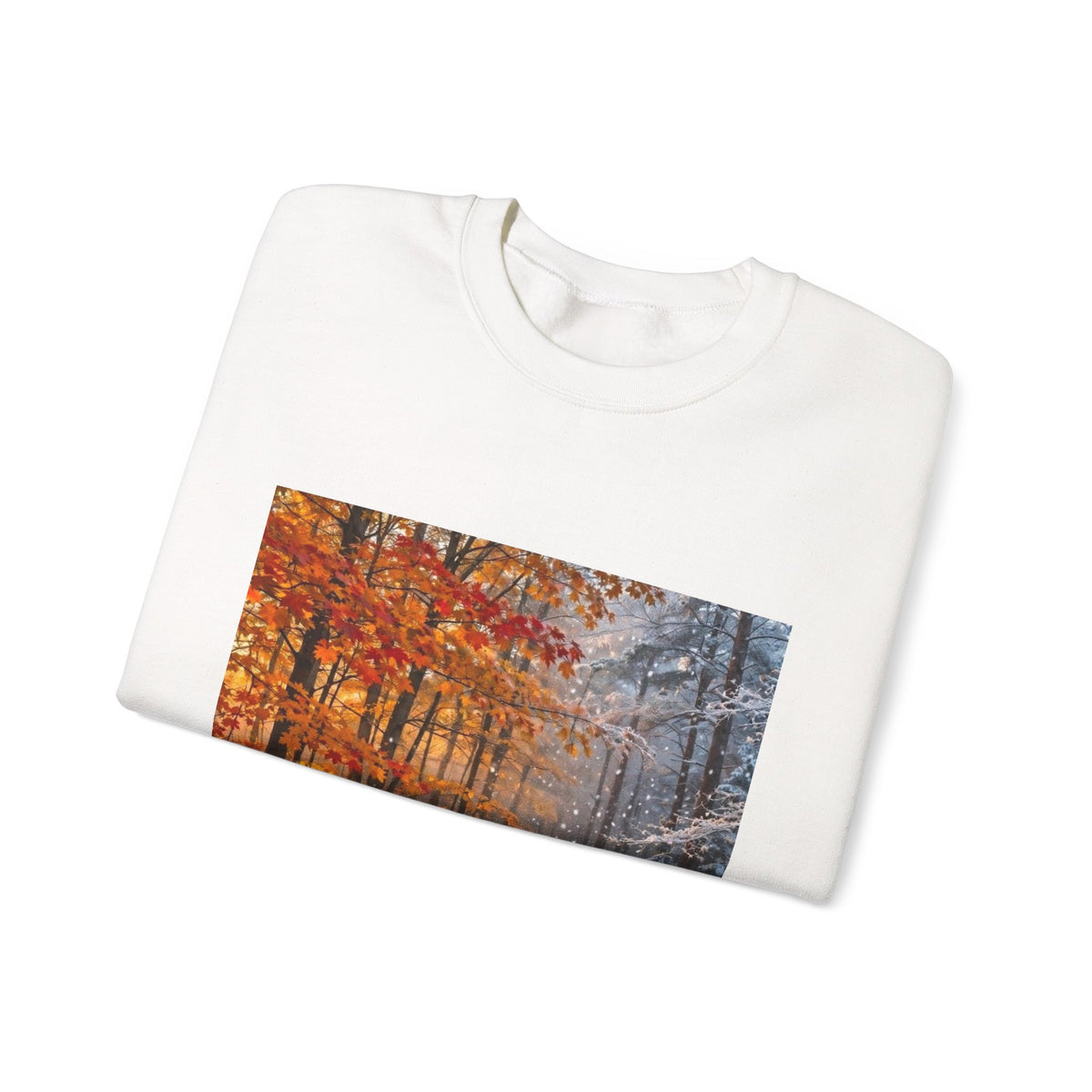 AllAbout80s Autumn Forest Crewneck Sweatshirt