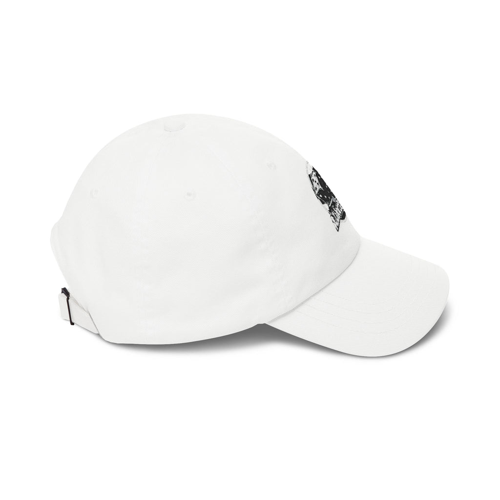 Dad Cap with Vintage Dice Skull Embroidery - Retro Gamer Trucker Hat