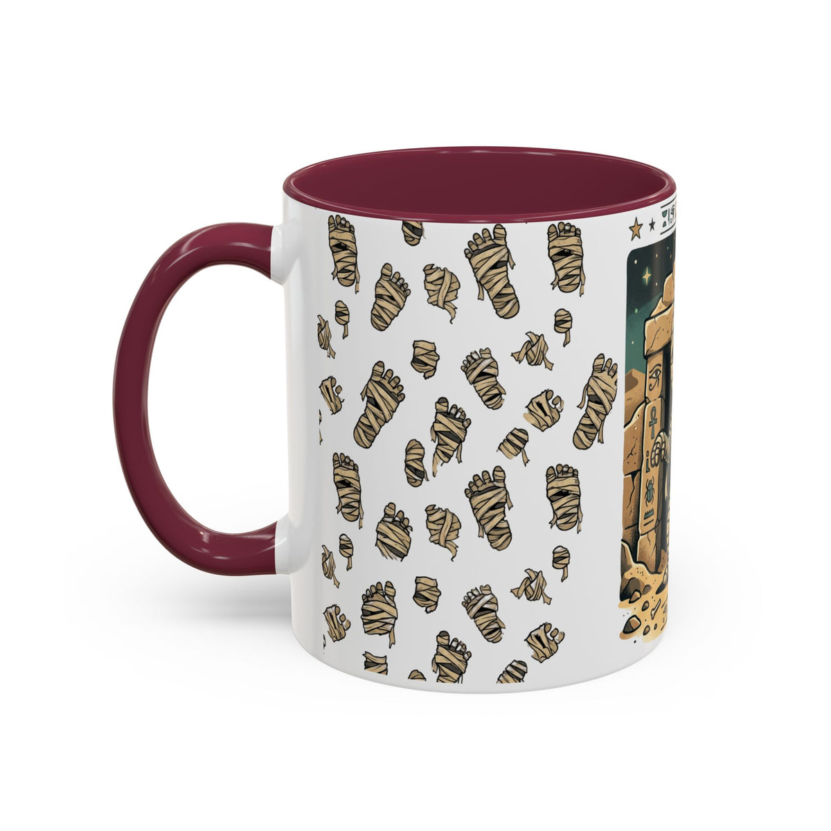 Mummy Mug – Cute Cartoon Egyptian Mummy Coffee Cup (11oz & 15oz)