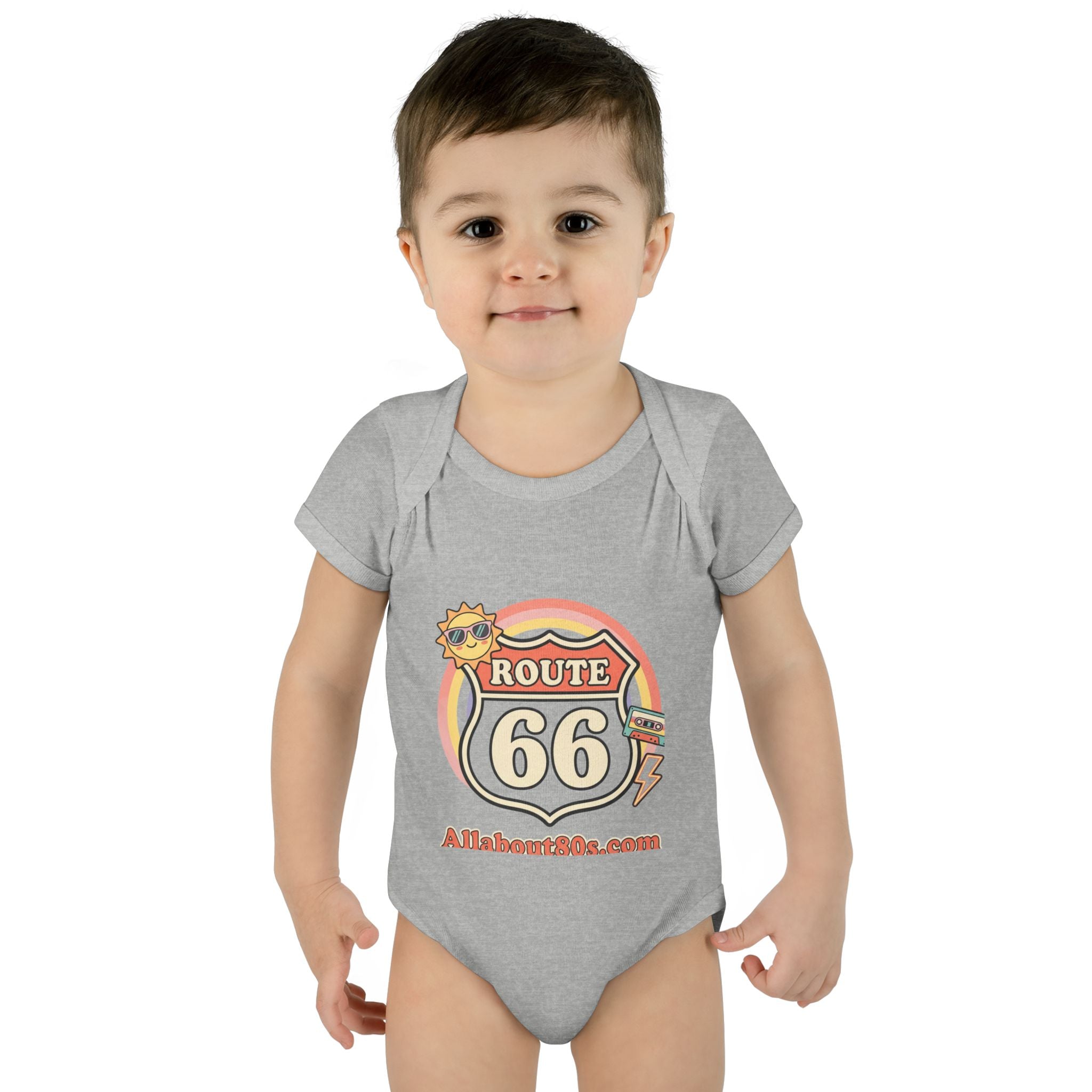Route 66 Baby Bodysuit – Retro Travel Infant Onesie