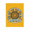 Sunflower Logo Plush Blanket — AllAbout80s.com Velveteen Throw