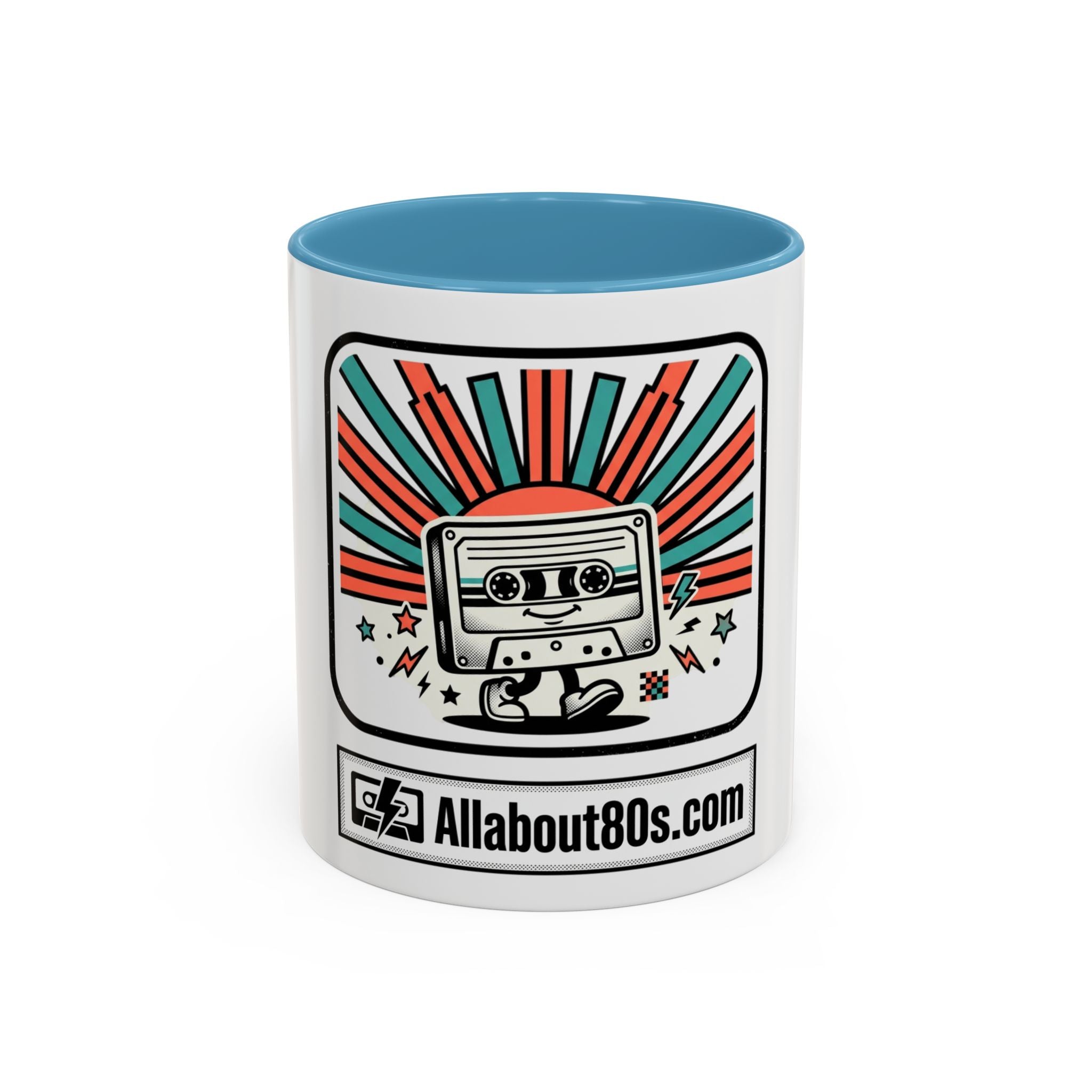 Allabout80s.com Retro Logo Accent Coffee Mug (11/15oz)