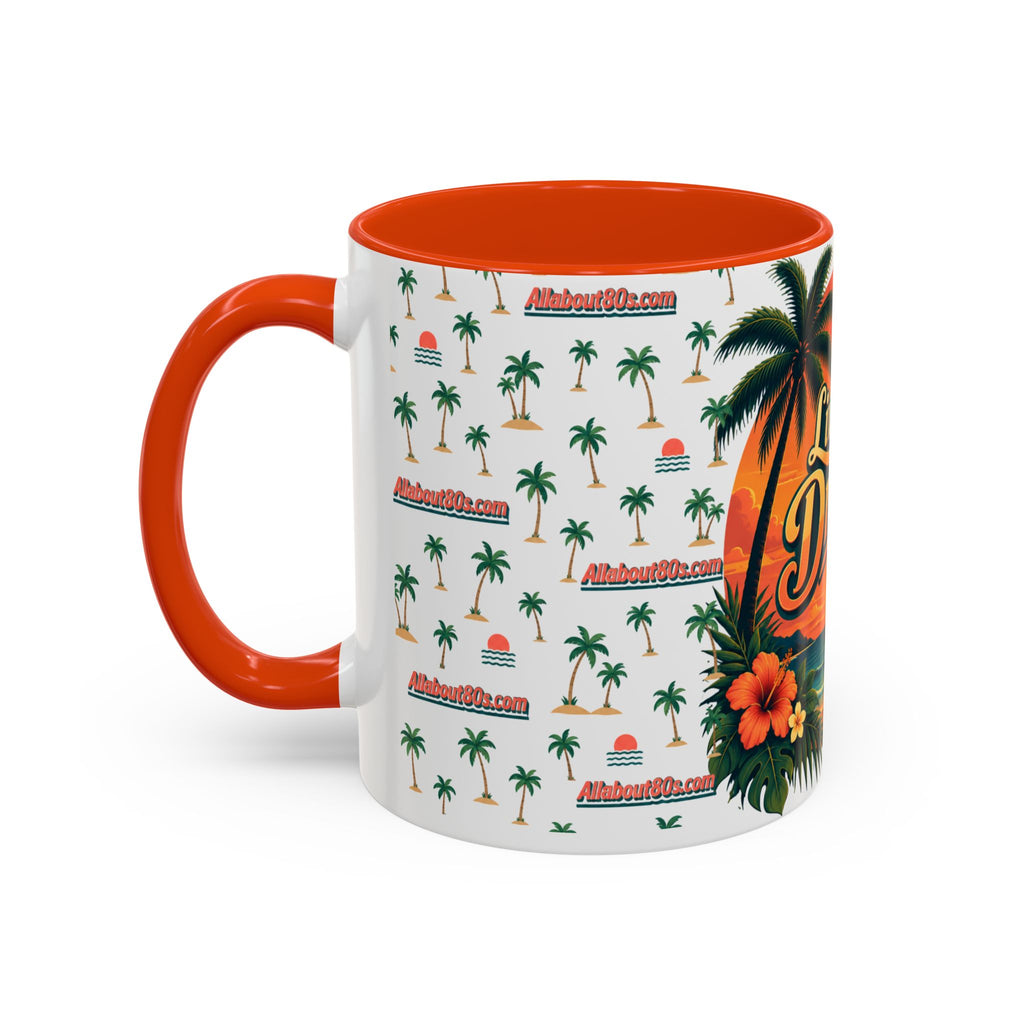 Live Your Dreams Tropical Sunset Mug