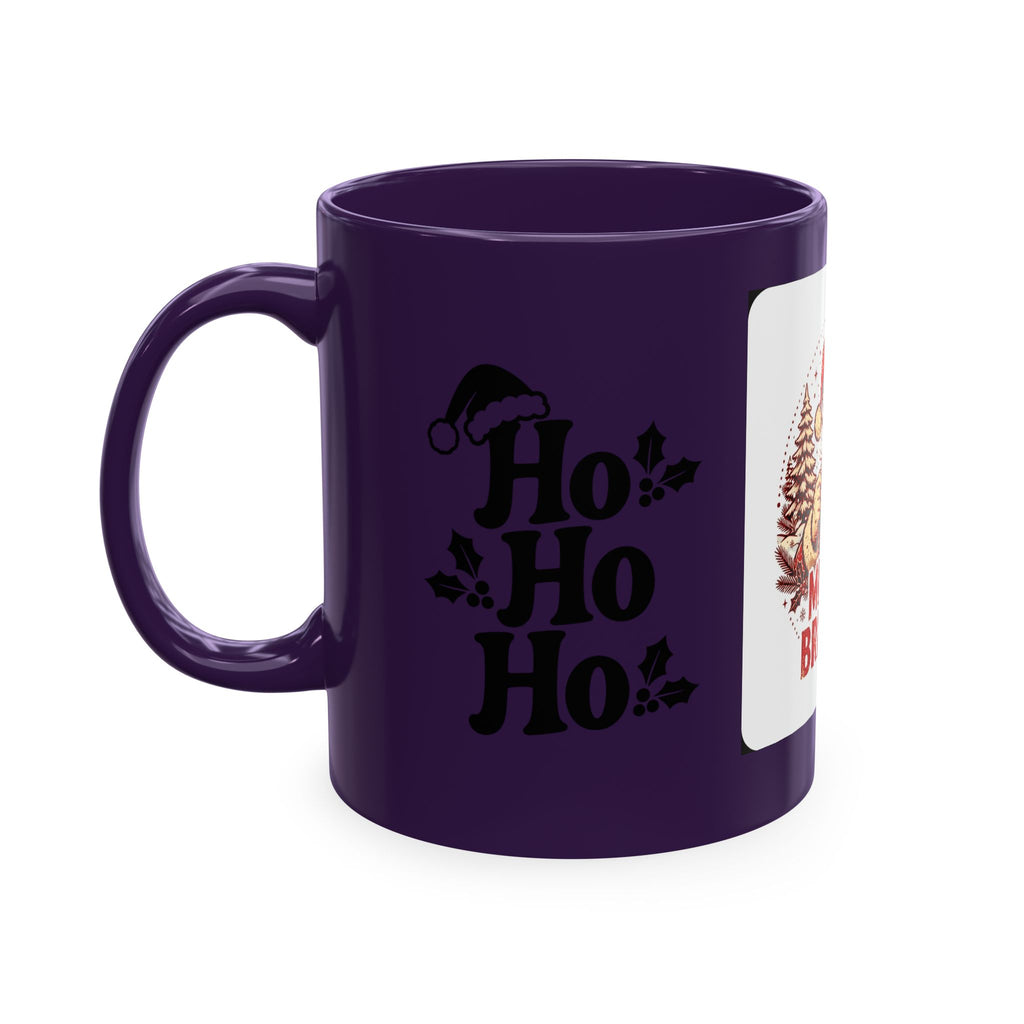 Merry & Bright AF Christmas Santa Ceramic Mug