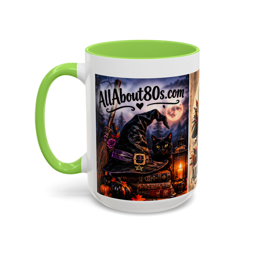 Halloween Witch Scene Coffee Mug — AllAbout80s.com Pumpkin & Moon 11oz/15oz