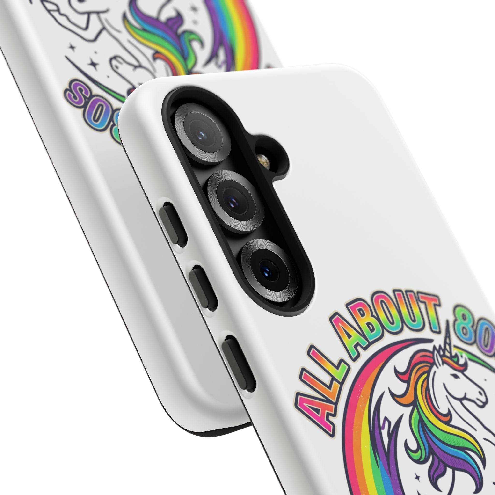 All About 80s Rainbow Unicorn Phone Case