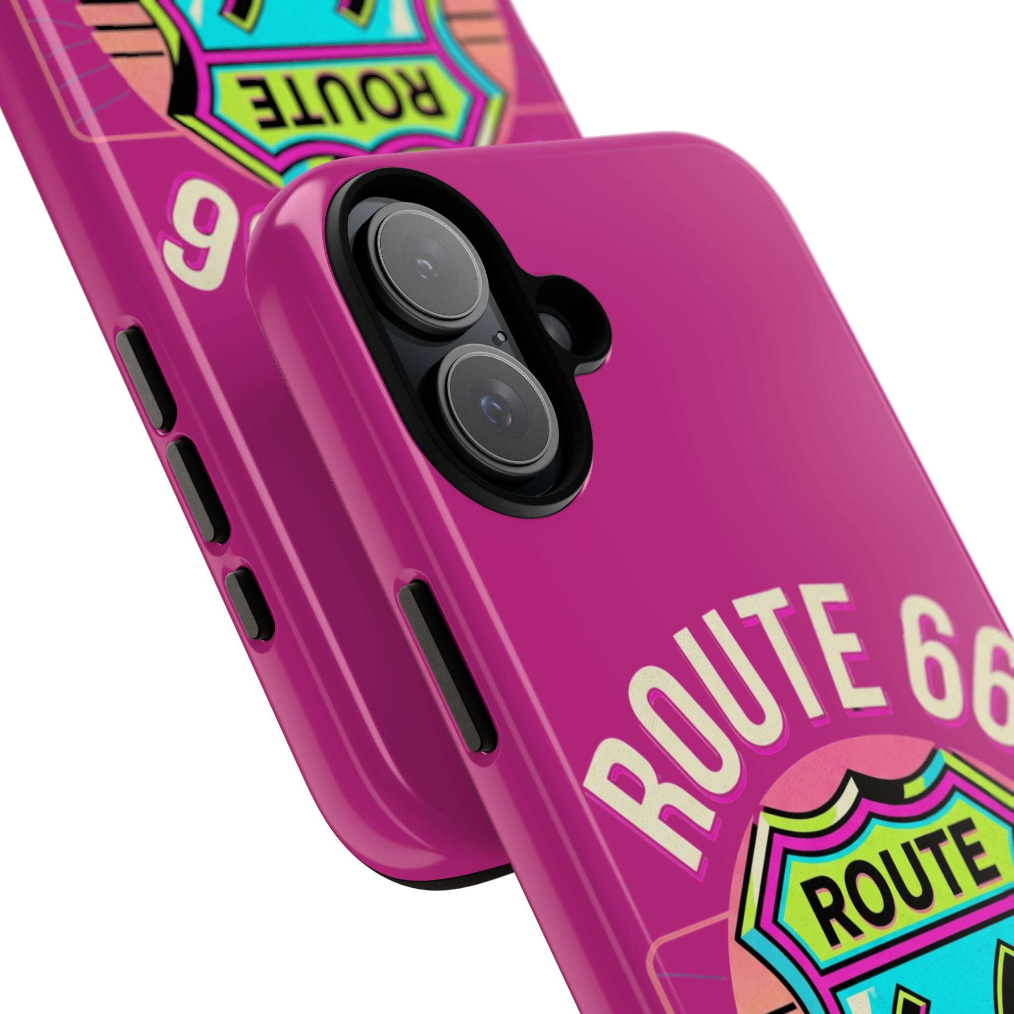 Route 66 Phone Case — Retro Neon Road Trip iPhone Cover