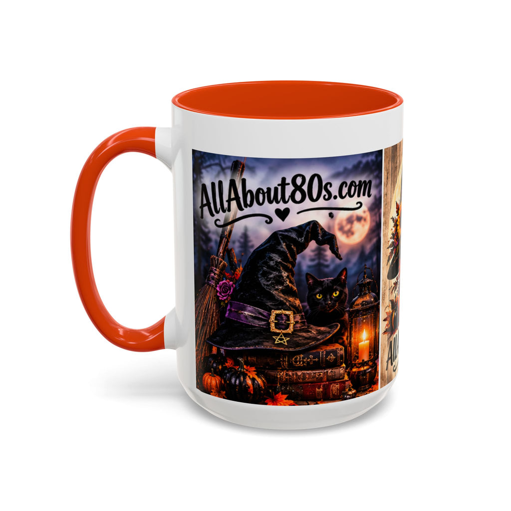 Halloween Witch Scene Coffee Mug — AllAbout80s.com Pumpkin & Moon 11oz/15oz