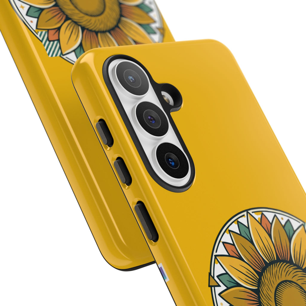 Sunflower Logo Phone Case — AllAbout80s.com Yellow Protective Cover