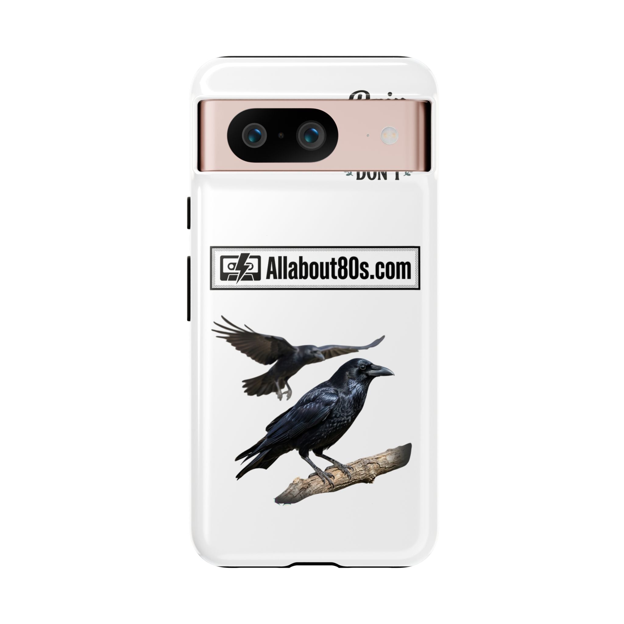 Raven Flight Phone Case — Protective iPhone Case with Black Crow Design