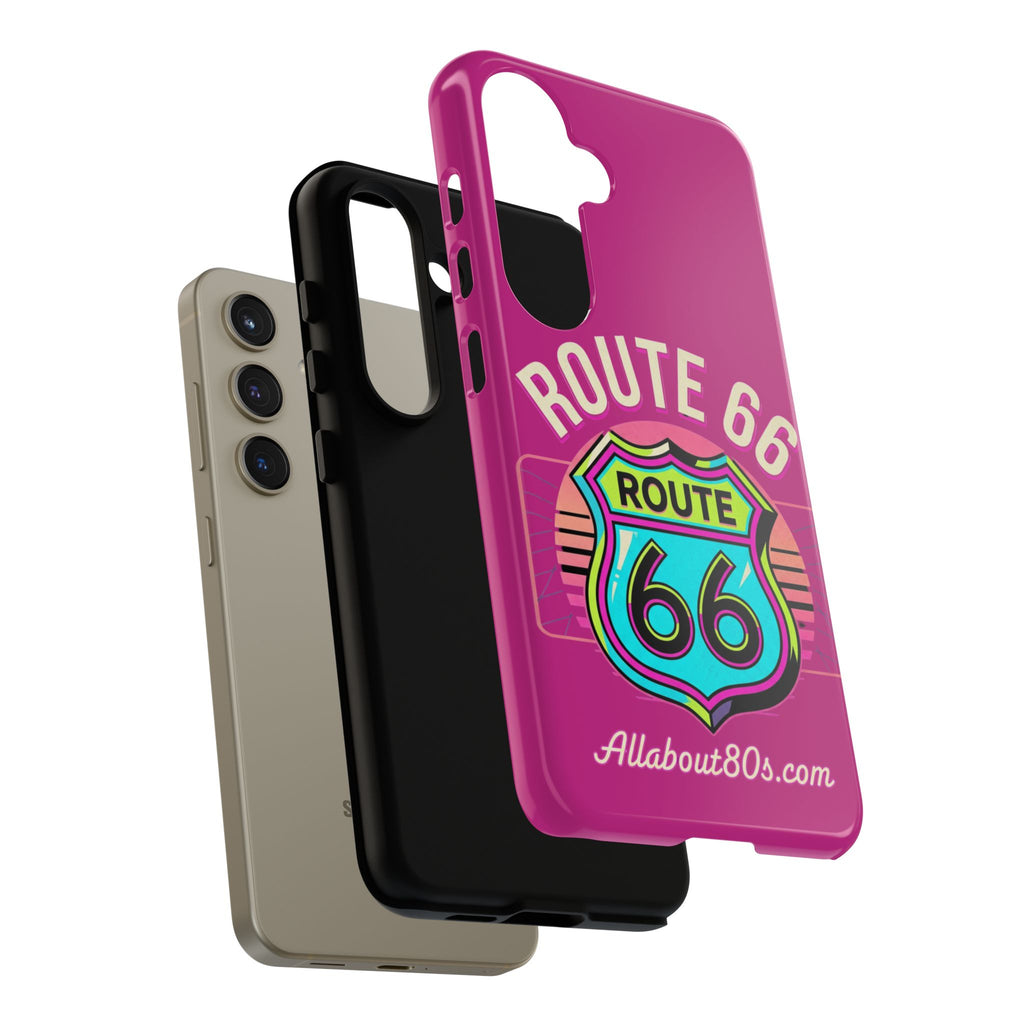 Route 66 Phone Case — Retro Neon Road Trip iPhone Cover