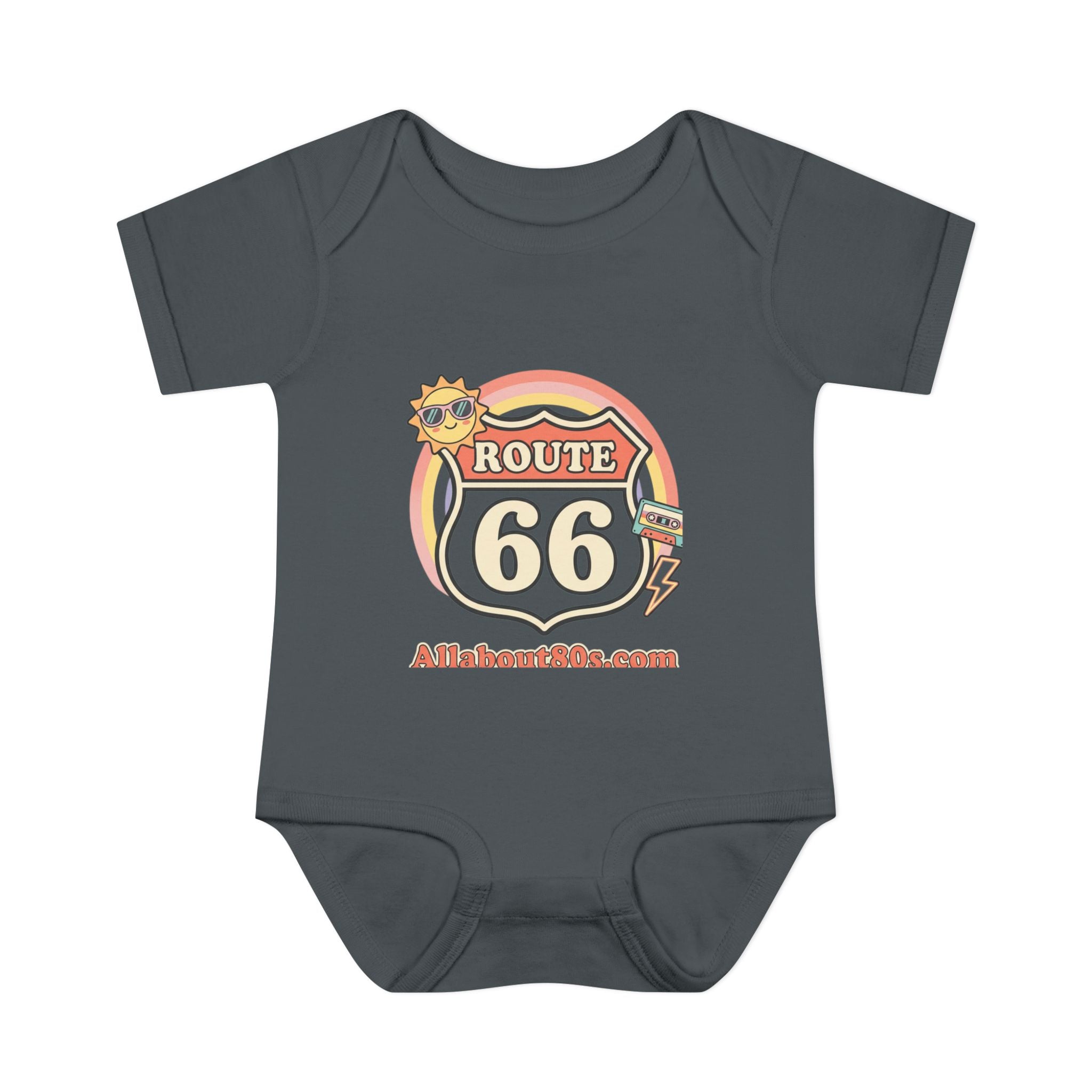 Route 66 Baby Bodysuit – Retro Travel Infant Onesie