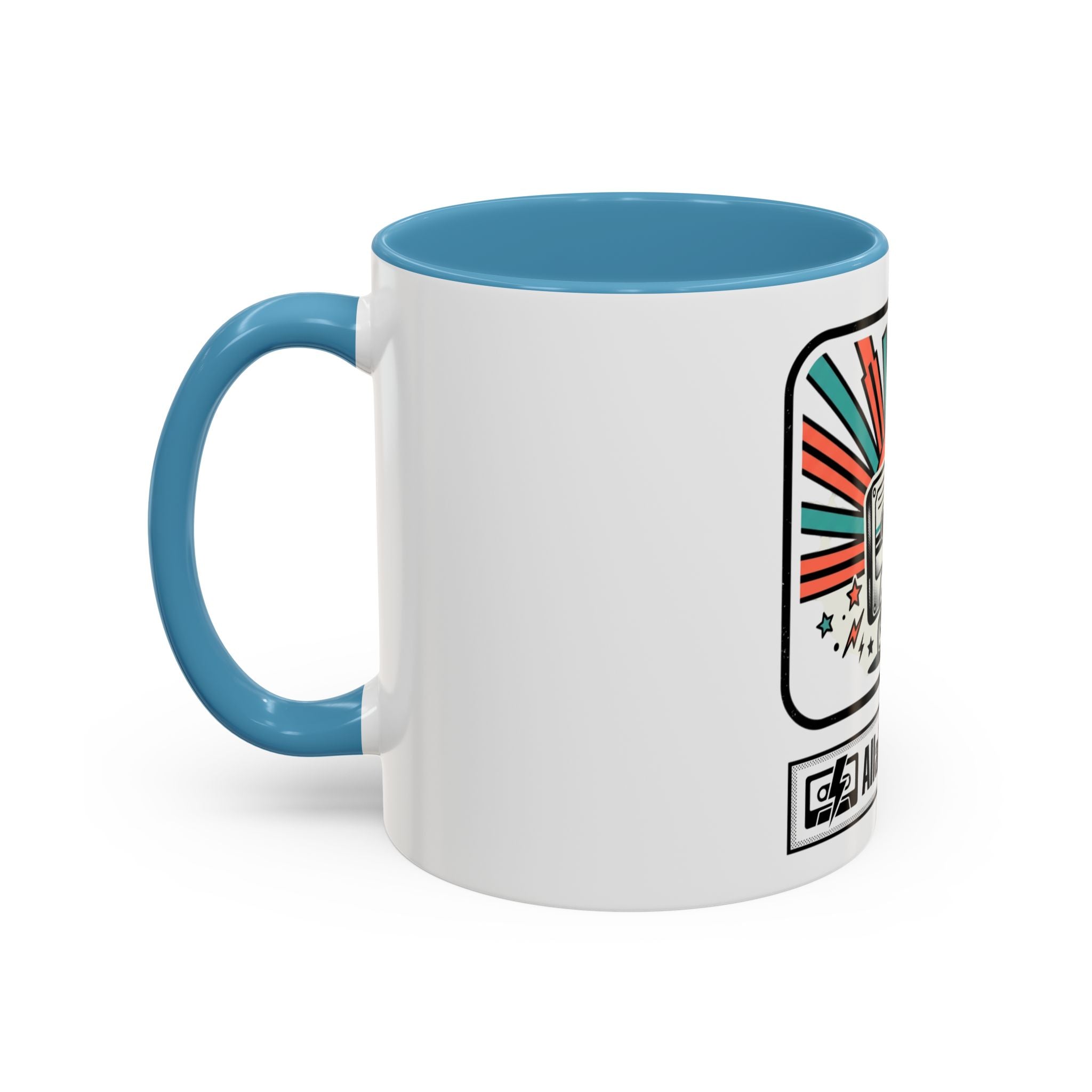 Allabout80s.com Retro Logo Accent Coffee Mug (11/15oz)