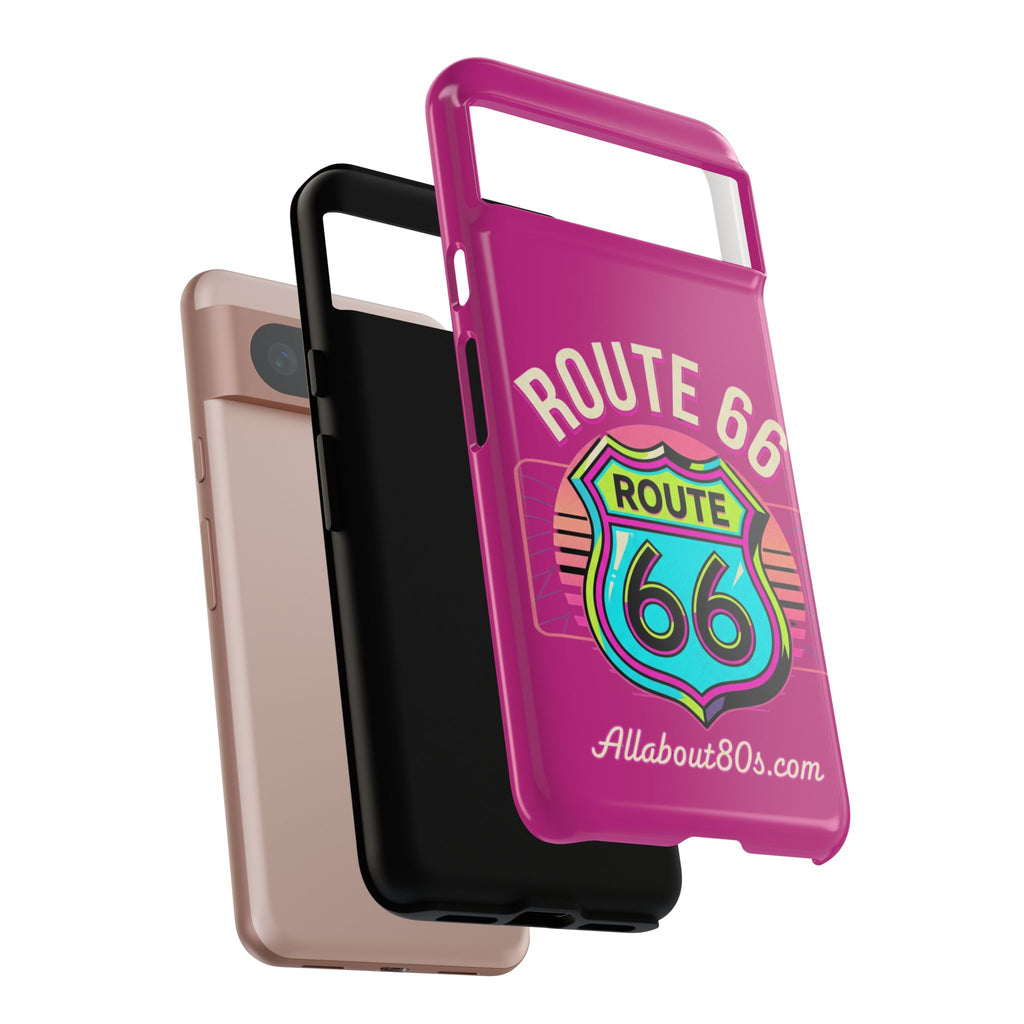 Route 66 Phone Case — Retro Neon Road Trip iPhone Cover