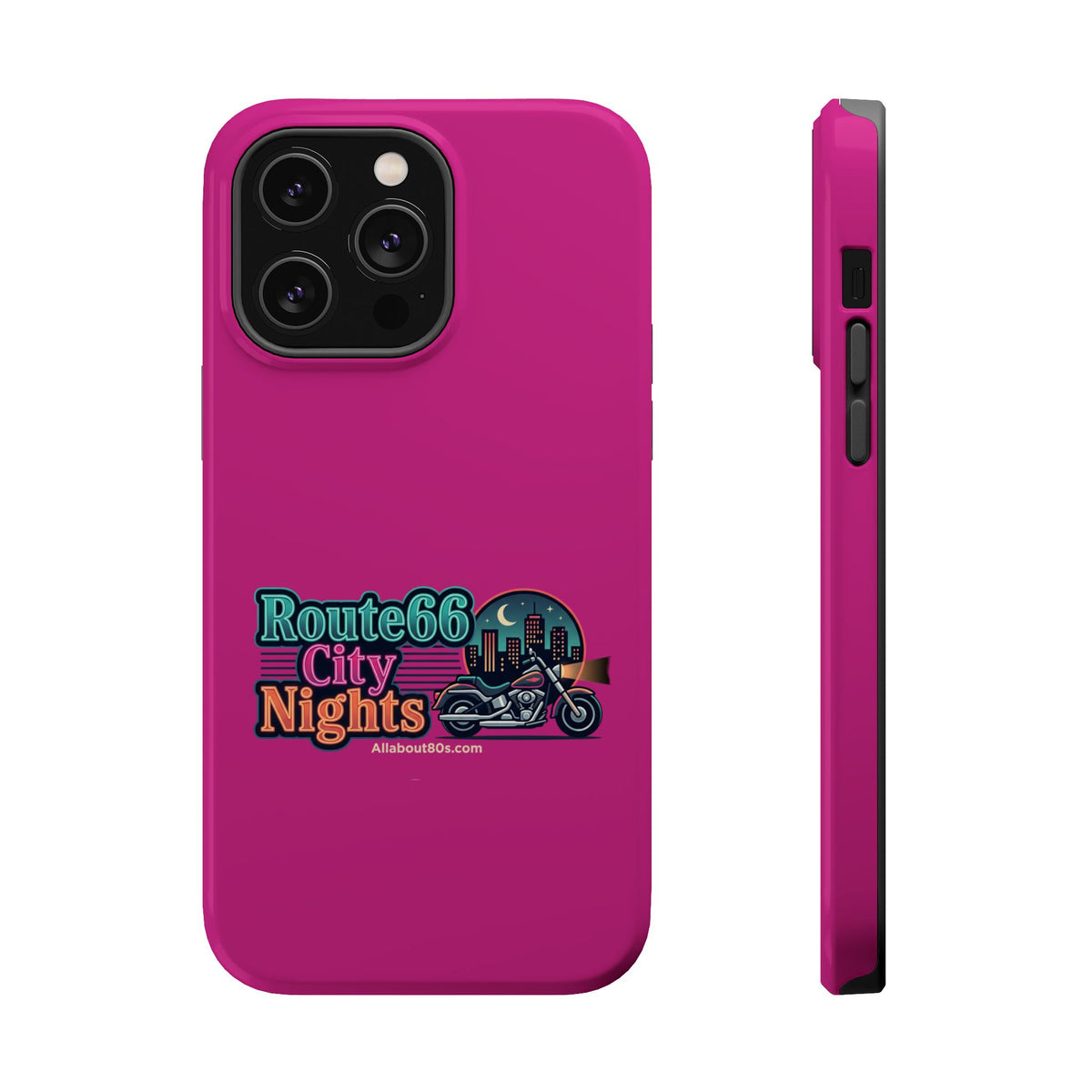 Phone Case — 'Route 66 City Nights' Magnetic Impact-Resistant Case
