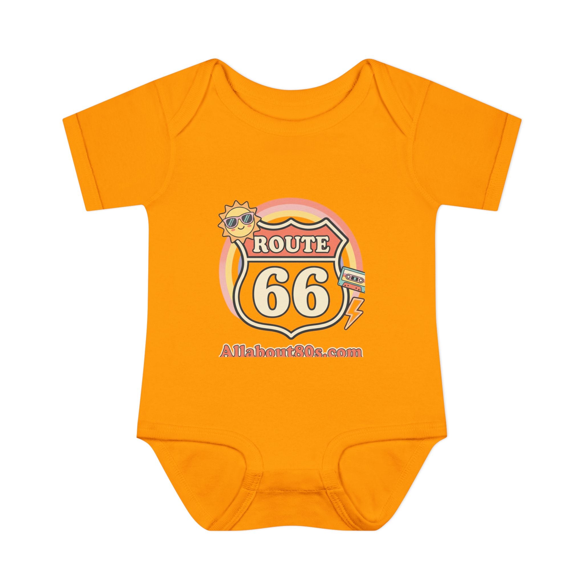 Route 66 Baby Bodysuit – Retro Travel Infant Onesie