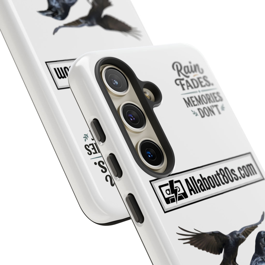 Raven Flight Phone Case — Protective iPhone Case with Black Crow Design