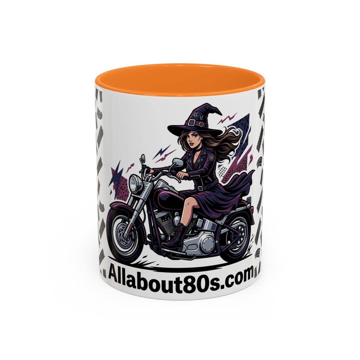 Witch Rider Coffee Mug — Halloween Motorcycle Witch 11oz/15oz