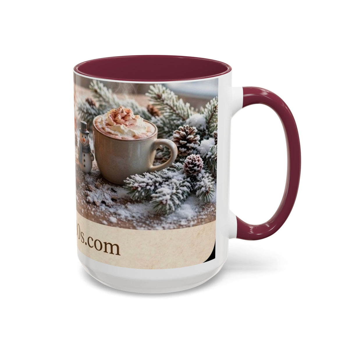 AllAbout80s Seasonal Coffee Mug (11oz/15oz) — Autumn & Winter Cozy Hot Cocoa Design