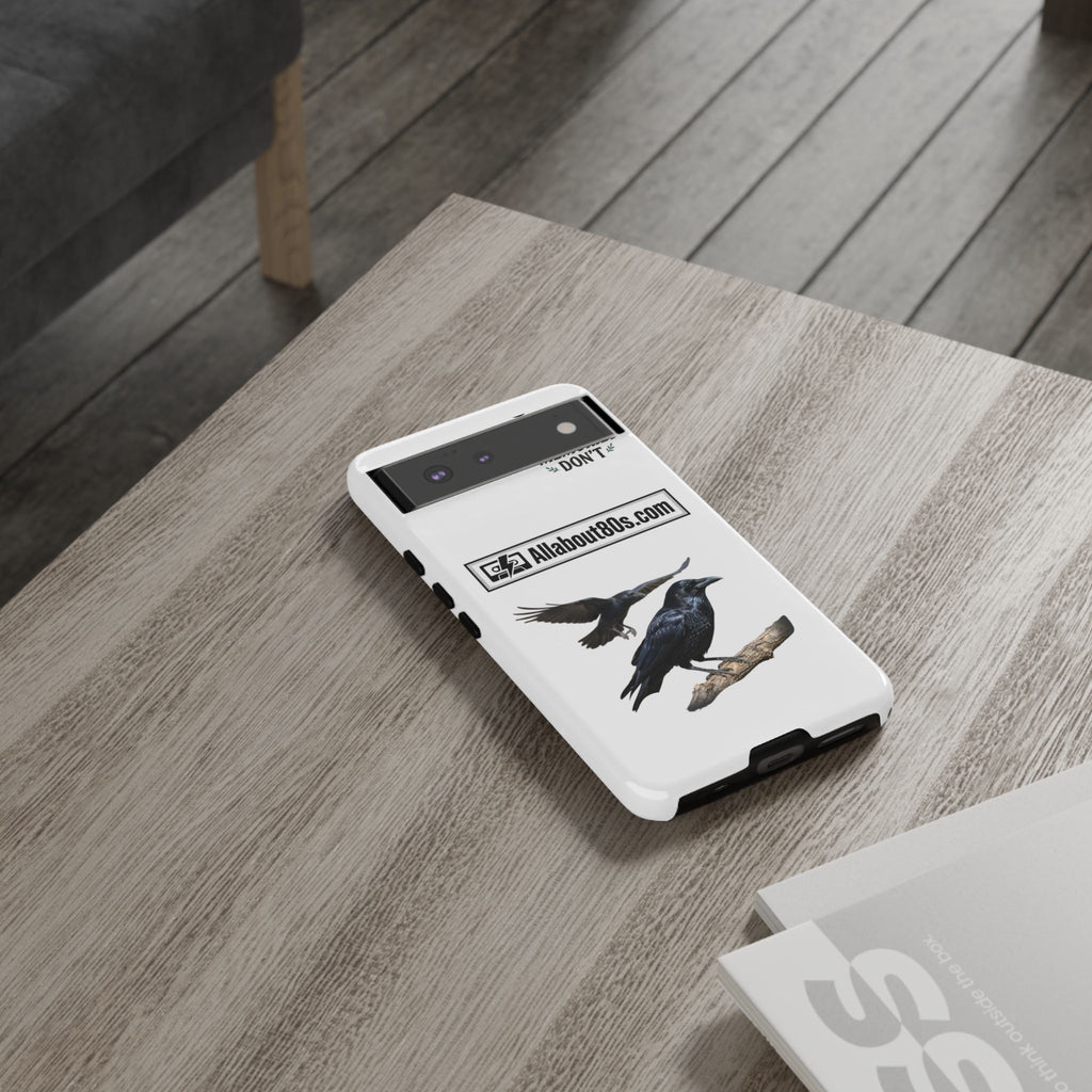 Raven Flight Phone Case — Protective iPhone Case with Black Crow Design