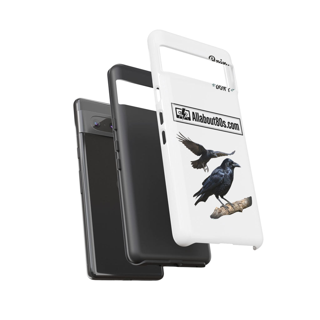 Raven Flight Phone Case — Protective iPhone Case with Black Crow Design