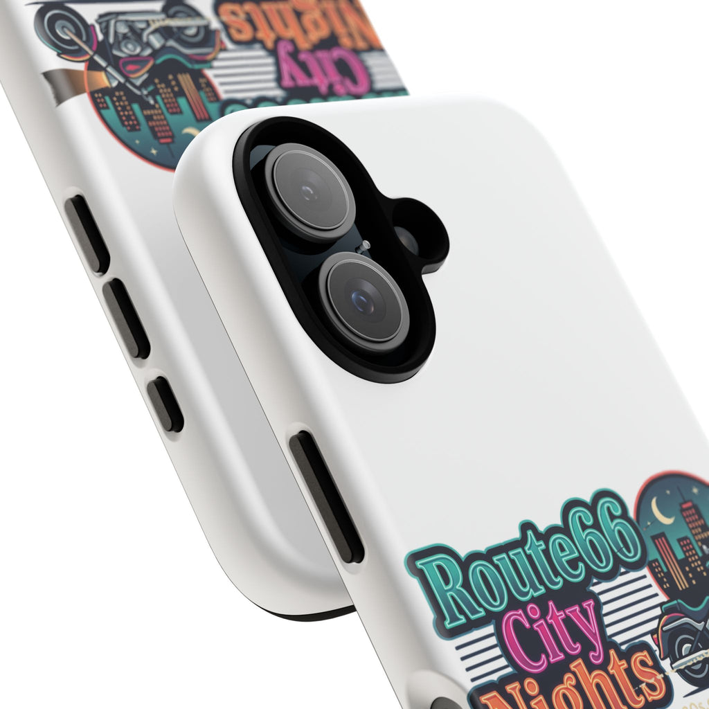 Phone Case — Route 66 City Nights Motorcycle Design