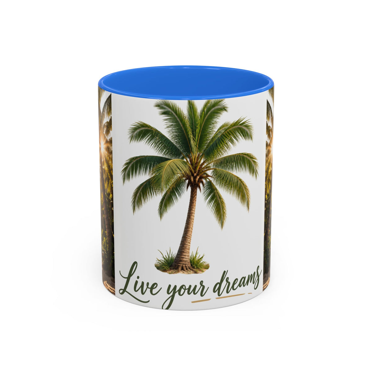 Live Your Dreams Palm Tree Mug