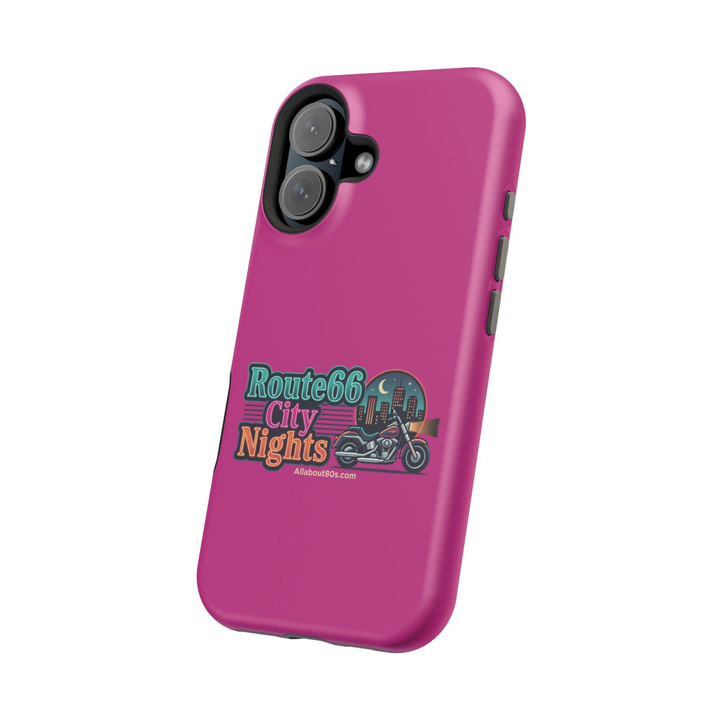 Phone Case — 'Route 66 City Nights' Magnetic Impact-Resistant Case