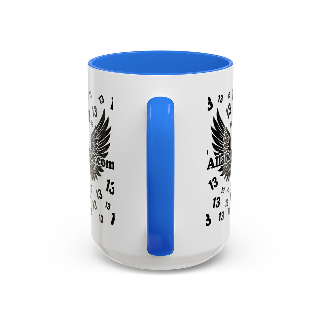 Number 13 Accent Mug — Bold Sports-Style Ceramic Coffee Cup (11oz/15oz)
