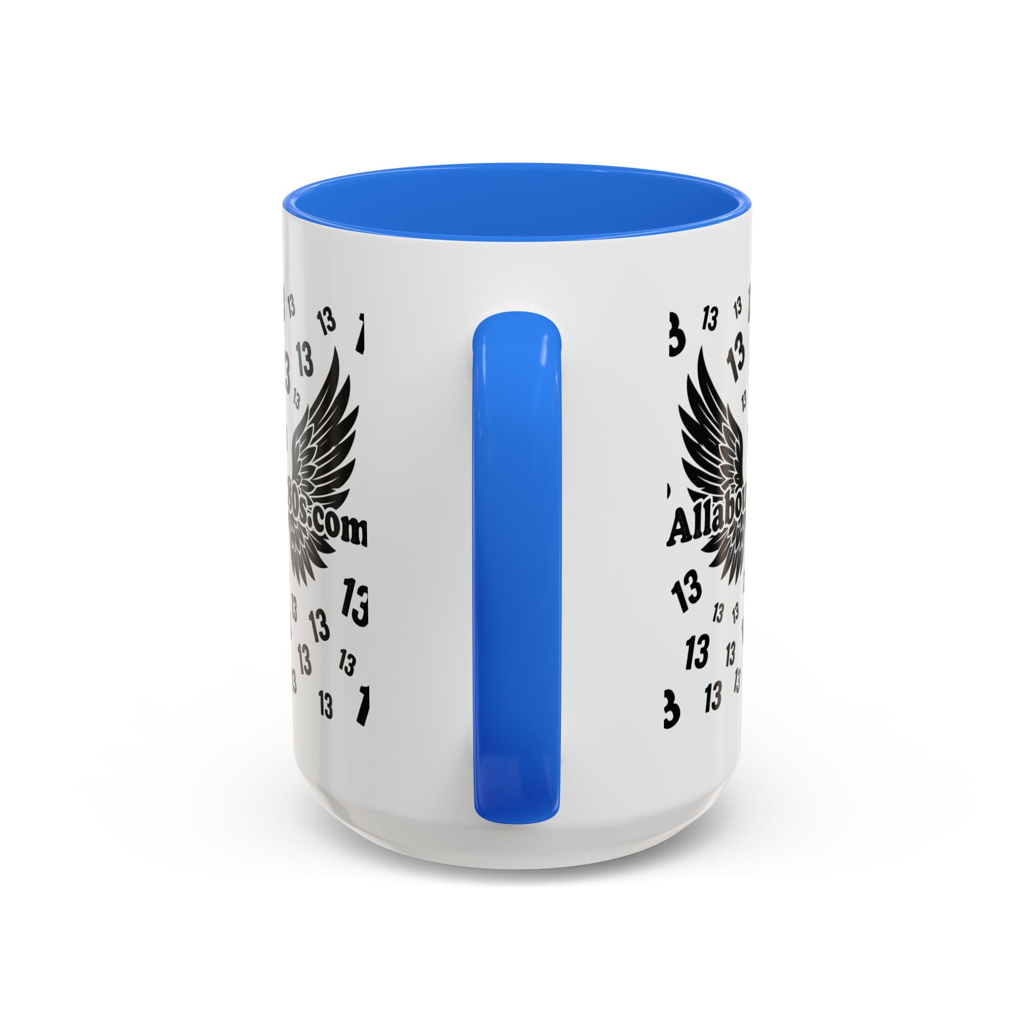 Number 13 Accent Mug — Bold Sports-Style Ceramic Coffee Cup (11oz/15oz)