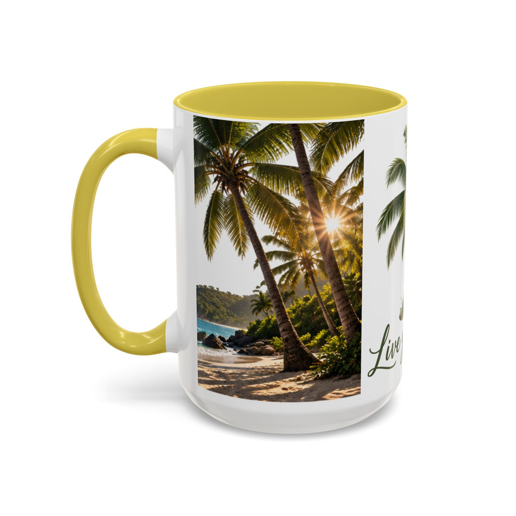 Live Your Dreams Palm Tree Mug