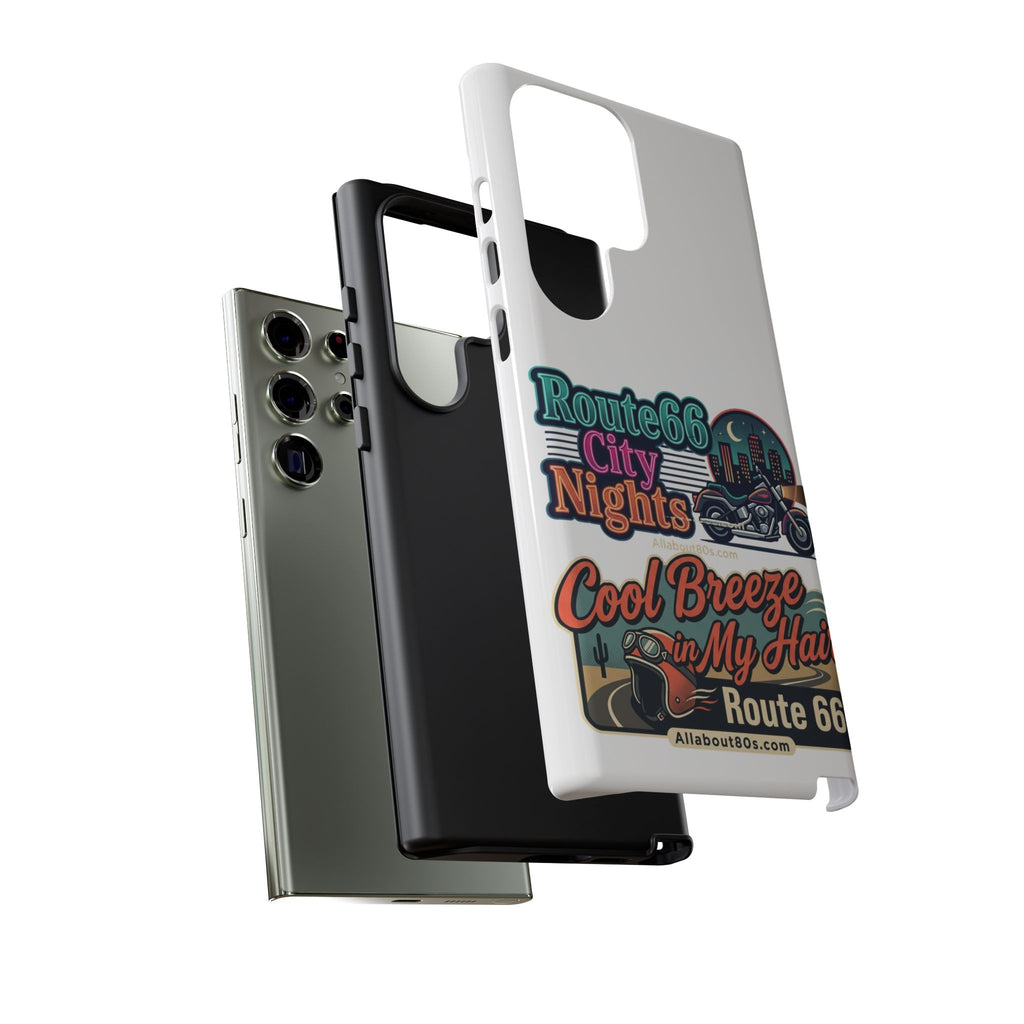 Phone Case — Route 66 City Nights Motorcycle Design