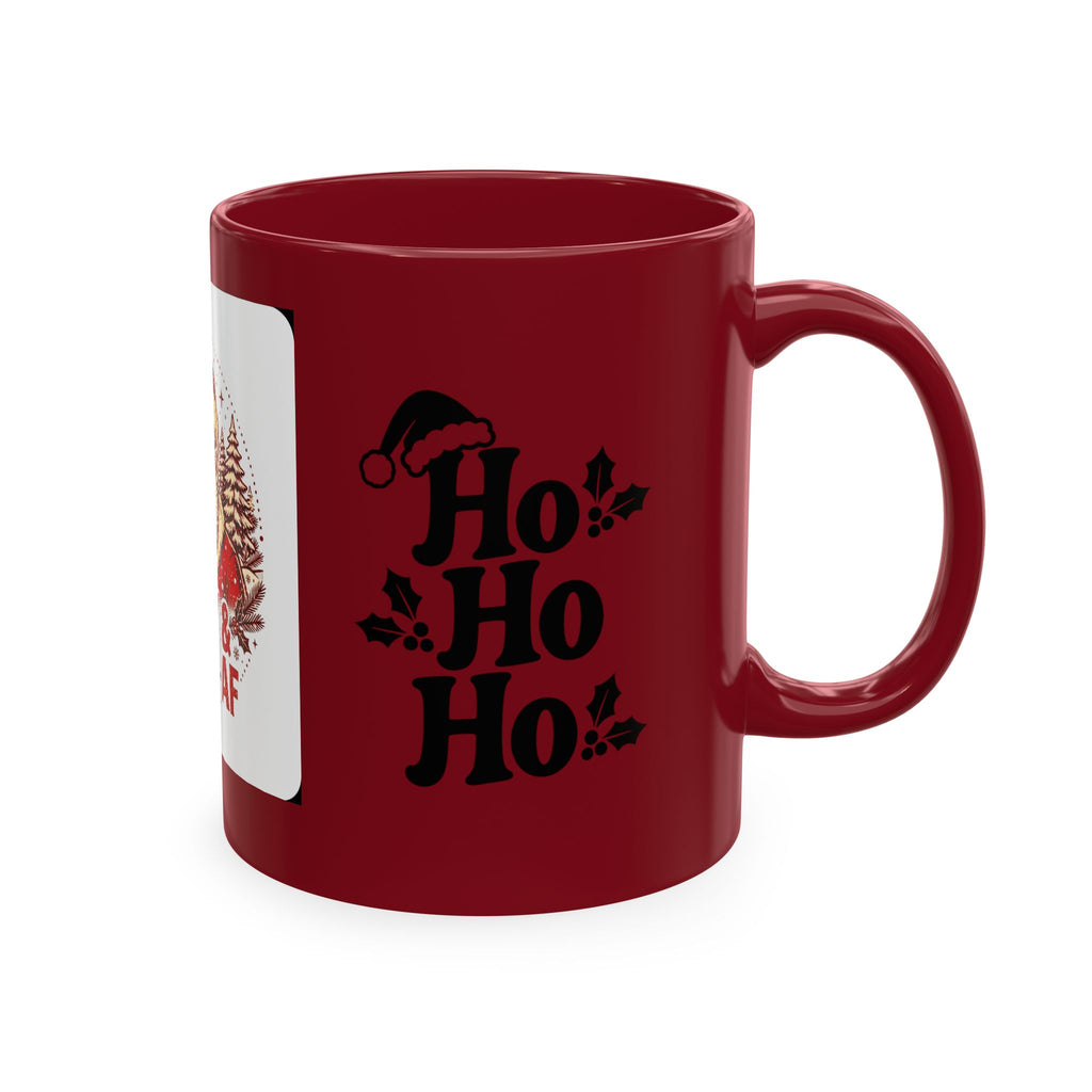 Merry & Bright AF Christmas Santa Ceramic Mug