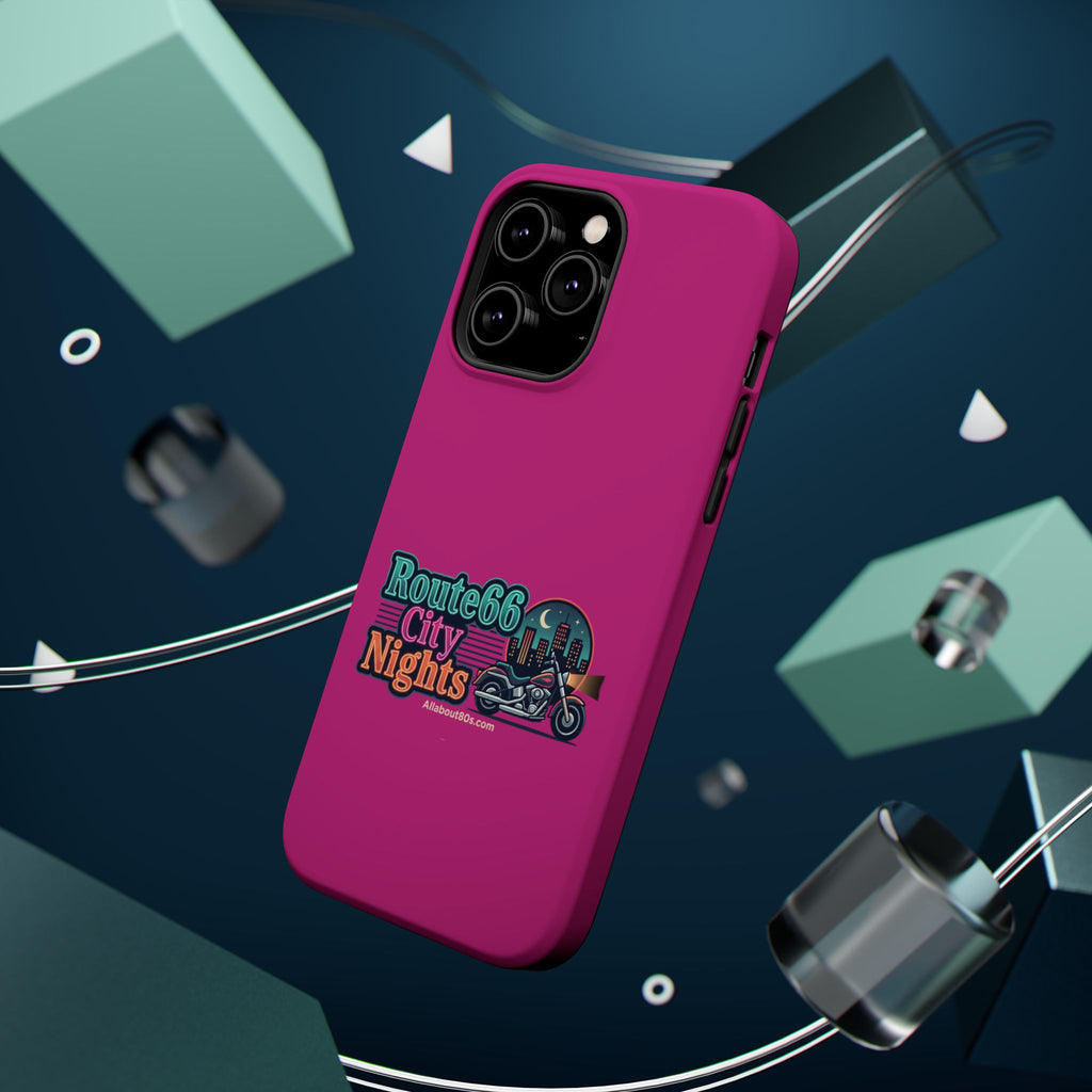 Phone Case — 'Route 66 City Nights' Magnetic Impact-Resistant Case