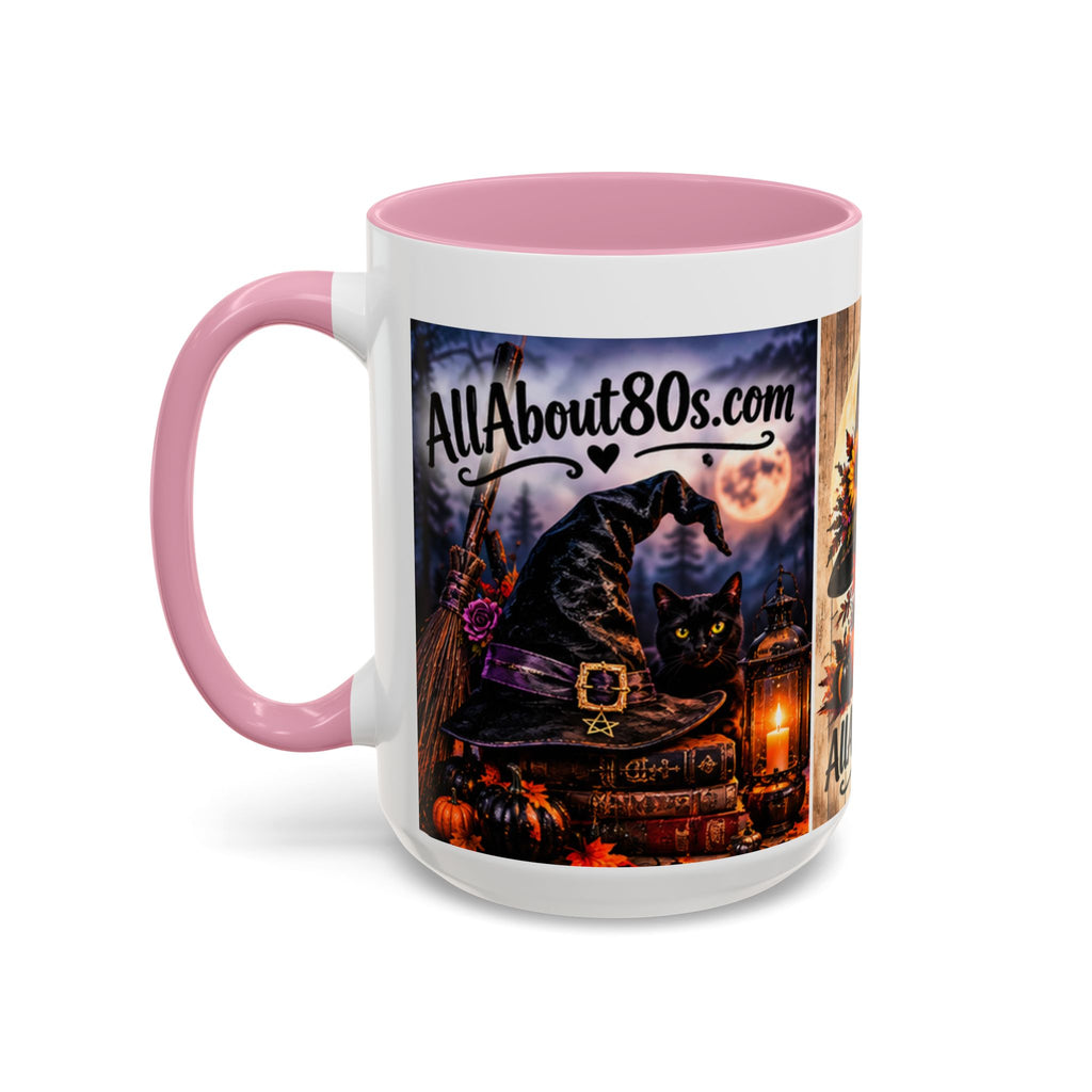 Halloween Witch Scene Coffee Mug — AllAbout80s.com Pumpkin & Moon 11oz/15oz